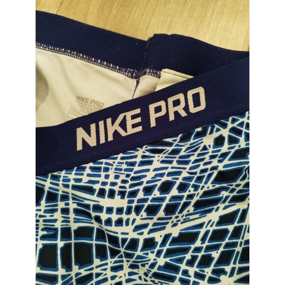 Nike Pro Game Royal Cool Tracer Training Capri Leggings Size L - Picture 11 of 15